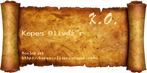 Kepes Olivér névjegykártya
