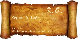Kepes Olivér névjegykártya